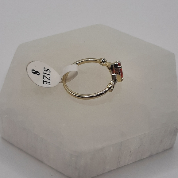 R868 Pink Pear Ring Plated - Fragrant Jewels - Picture 6 of 7